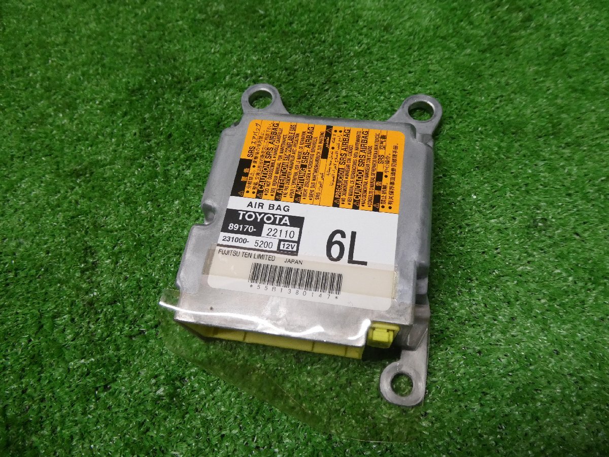 【A67267】 マークX GRX130 エアバックコンピューター 89170-22110拍卖