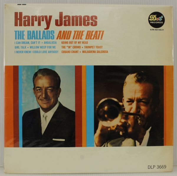 U074 美盤 LP (US盤?) ハリー・ジェイムス Harry James & His Orchestra/The Ballads And The Beat! Dot Records DLP 3669拍卖