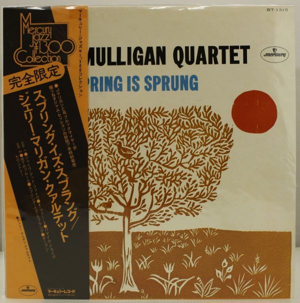 U026 美盤 LP ジェリー・マリガン Gerry Mulligan Quartet/Spring Is Sprung Mercury BT-1315 Mercury Jazz ¥1300 Collection拍卖
