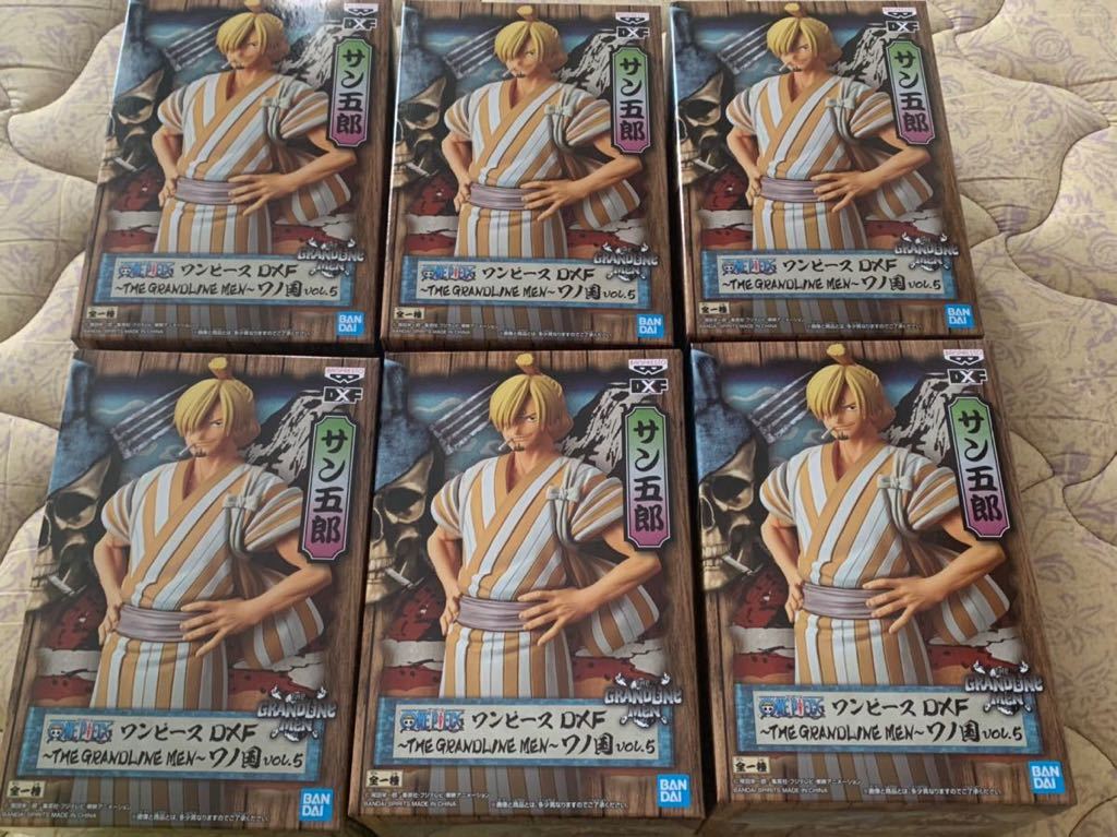 ワンピース DXF THE GRANDLINE MEN ワノ国 vol.5 サン五郎 6個セット サンジ フィギュア グラメン 新品・未開封拍卖