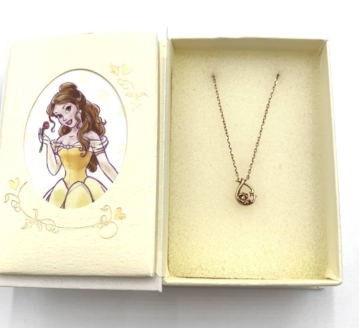 ディズニー プリンセス 美女と野獣 シルバー ネックレス拍卖