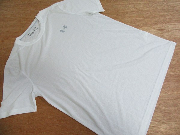 f6312n 美品★アンダーアーマー UNDER ARMOUR HEATGEAR 速乾半袖Tシャツ SM THREADBORNE拍卖