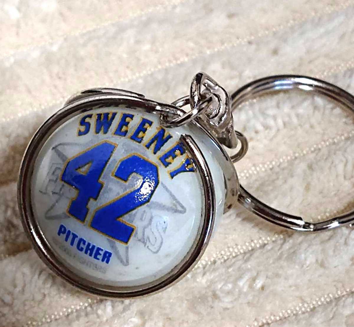 北海道日本ハムファイターズ 『ブライアン・スウィーニー』投手 キーホルダー 2008年 PEABLE COLLECTION拍卖