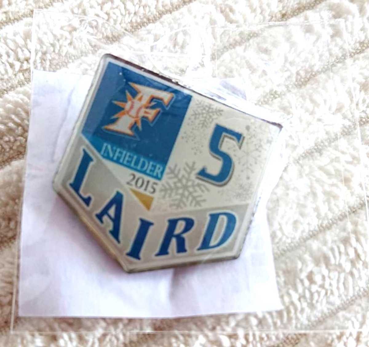 ●北海道日本ハムファイターズ 『ブランドン・レアード』選手 ピンバッジ 2015年 拍卖