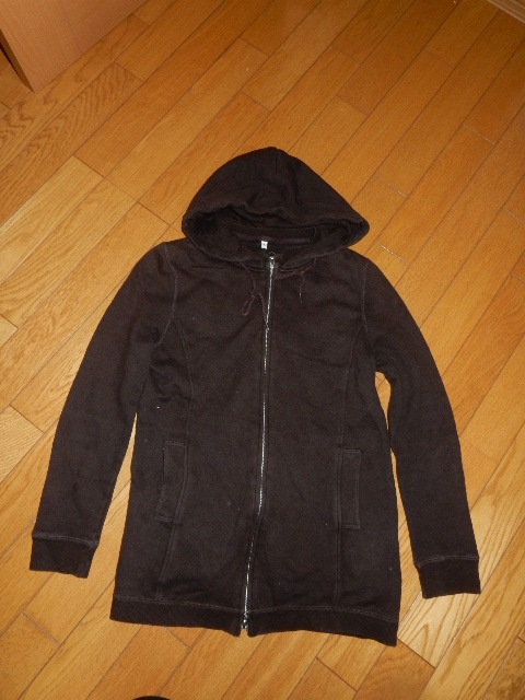 MUJI/無印良品♪ジップアップ パーカ 茶/L★USED拍卖