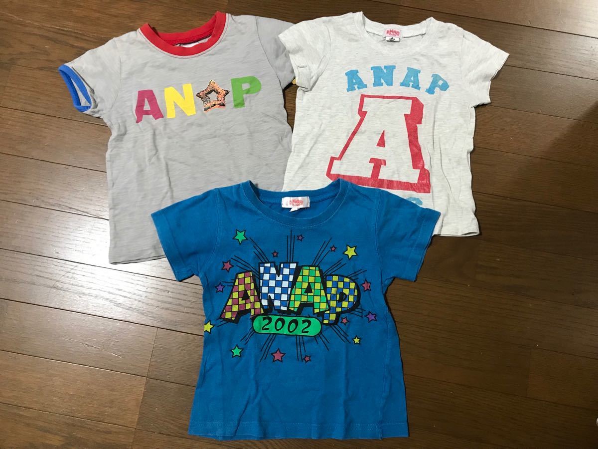 ANAPアナップ ★半袖Tシャツ 3枚セット★100110拍卖