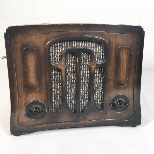 【電源動作確認済】ナショナル 国民受信機 真空管ラジオ 松下商機製作所 木製 ヴィンテージ レトロ拍卖