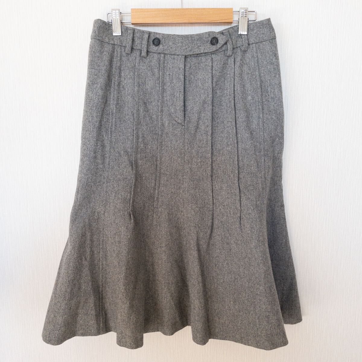 925202 Max Mara マックスマーラ スカート 40 グレー レディース拍卖