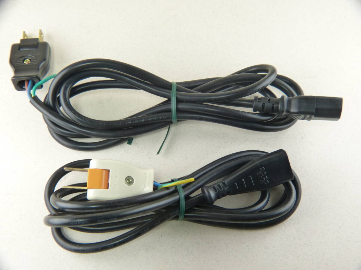 ★☆電源コード 3P-2P 10A125V 1.8m 2本 未使用品☆★拍卖