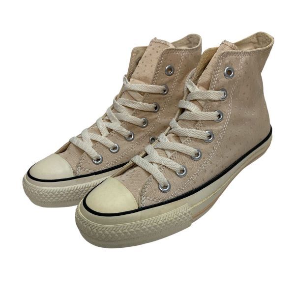 J781Y CONVERSE コンバース オールスター レディース ハイカットスニーカー US4.5 23.5cm ベージュ 布地 美品拍卖