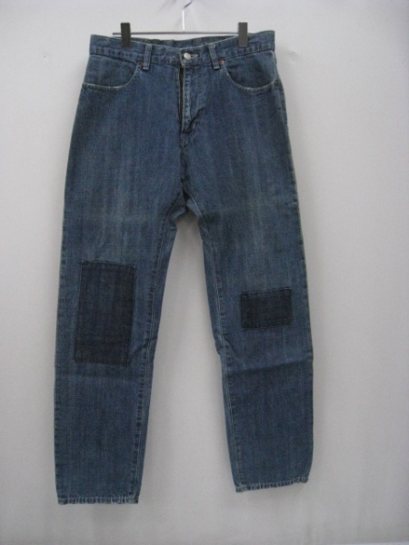 MACKDADDY マックダディー パッチ デニム パンツ S ネイビー 紺 拍卖