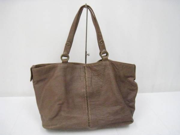 petite mendi gote レザートートバッグ ブラウン拍卖