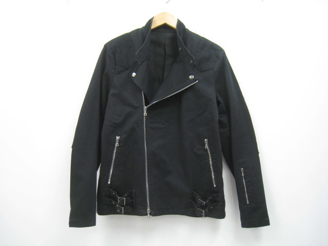 SOPHNET ソフネット SOPH-90031 コットン ライダースジャケット 黒 ブラック サイズS拍卖