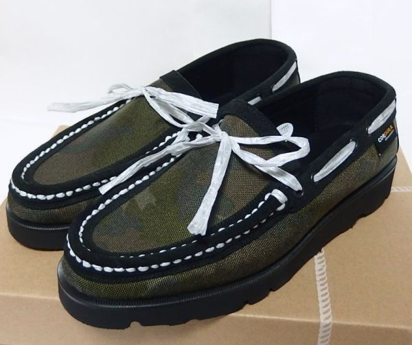 24AW Tomo&Co TMTK-ZAKI-0002 CORDURA DYNEEMA MOCCASINS WOODLAND モカシン シューズ US9/27cm Vibramソール拍卖