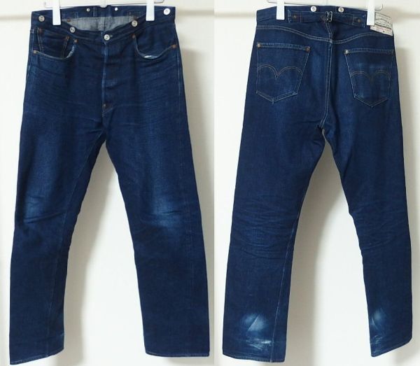 WAREHOUSE ウエアハウス Lot 1001 1901 NO.2 MODEL 天然インディゴ ロープ染 セルヴィッチ デニム パンツ W32拍卖