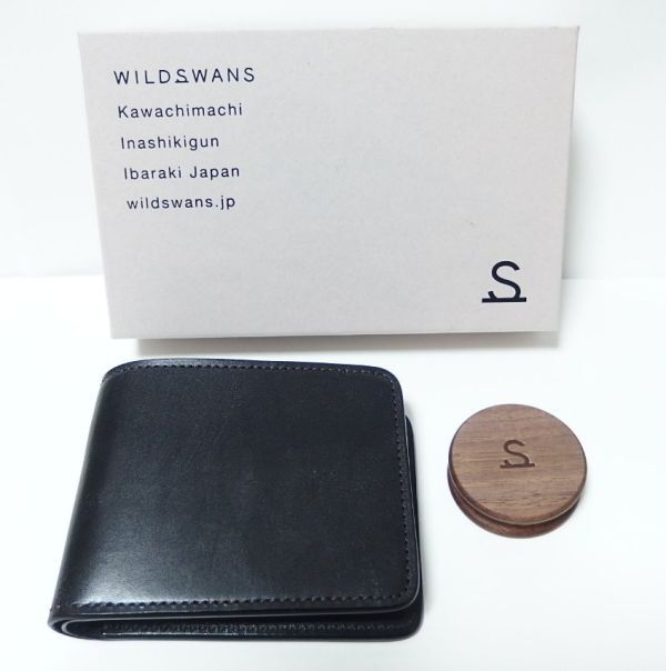 WILDSWANS ワイルドスワンズ WINGS ウィングス 2つ折り財布 フルグレインブライドル ブラック拍卖
