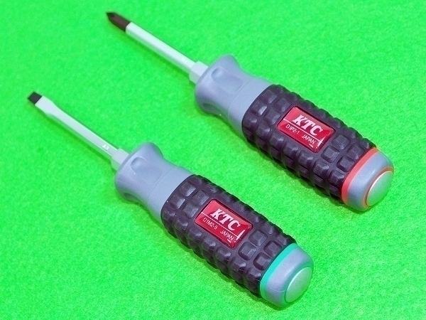 ★KTC 樹脂柄ドライバー 貫通 プラス・マイナス 小★ D1P2-1・D1M2-5拍卖