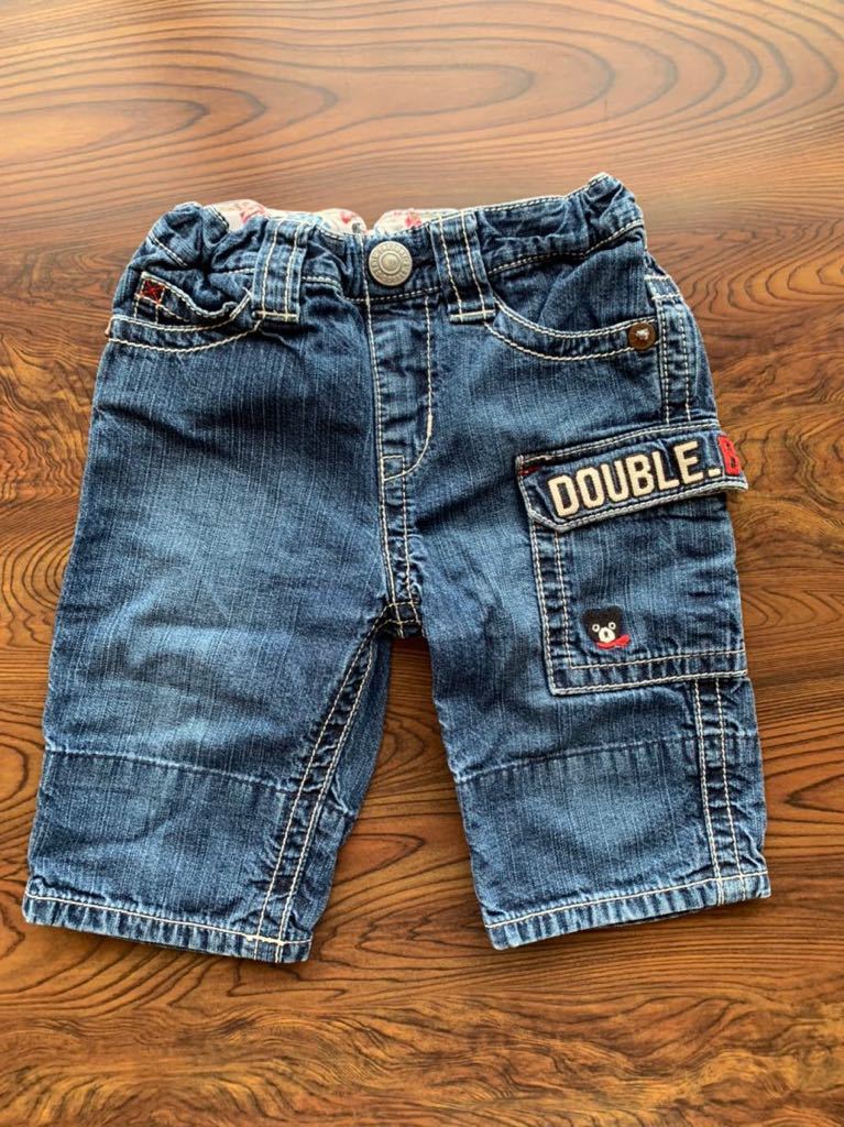 DOUBLE.B ダブルB☆デニムハーフパンツ☆90サイズ 62-3202-735拍卖