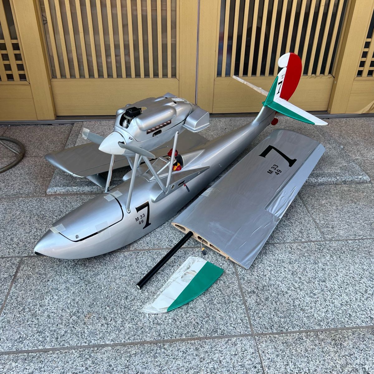 フライトモデル製 マッキM33 水上機中古美品機体 紅の豚 ジブリ 全長127cm拍卖