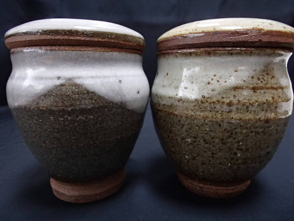 【卓上壺・・・同サイズ2個】(口径・・・7.5cm・高さ・・・8cm)・未使用・箱なし・美品拍卖