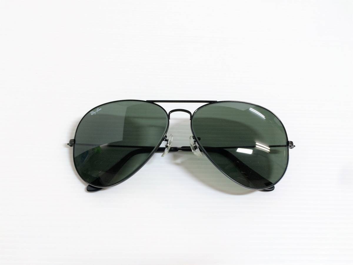 良好 希少 ボシュロム USA製 RAY-BAN サングラス BLACK METAL Ⅱ L2821 ブラック メタル G-15 B&L アビエーター ティアドロップ 黒拍卖