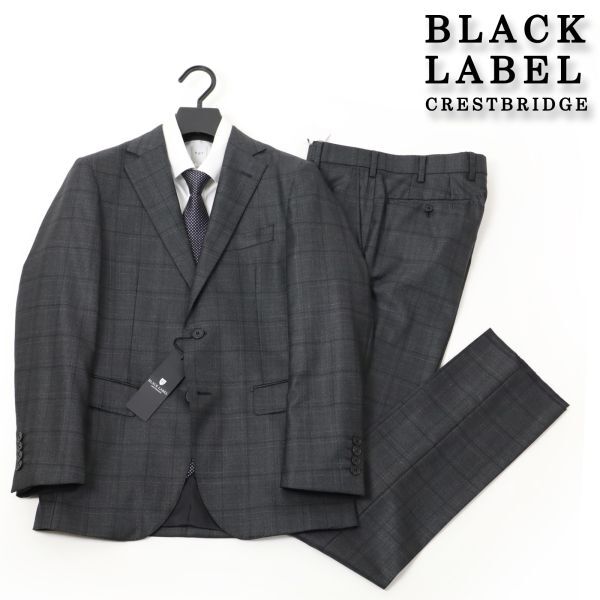 087 新品 ◆9.4万円 ブラックレーベル・クレストブリッジ シャドー チェックスーツ BLACK LABEL ビジネス スーツ 36R拍卖