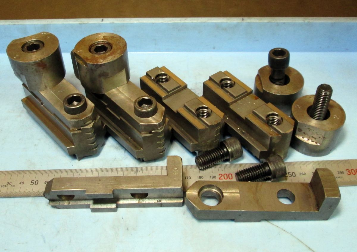 FC048 生爪 分割チャック用 KITAGAWA用ベース付 4点セット 中古拍卖