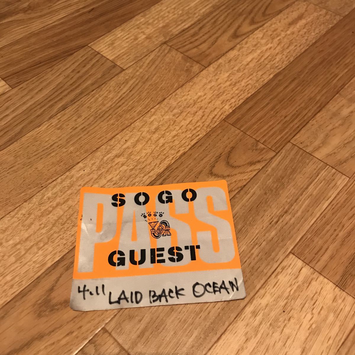 LAID BACK OCEANのライブパス拍卖