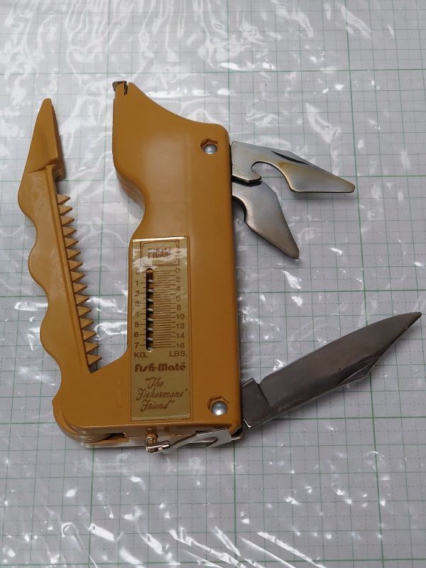 N3443) Picam Fish Mate メジャー 測り 量り ナイフ 詳細は検索してください マルチツール拍卖