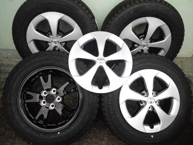 PRIUS 30後期プリウス純正アルミブラック 195/65R15未使用スタッドレスブリヂストンブリザックレボGZアリオンアルデオラクティスウィッシュ拍卖