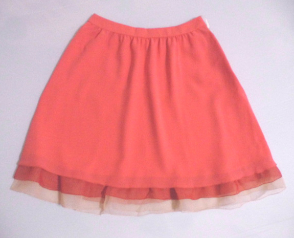 【300円均一】 ef-de エフデ ピンク スカート 9号 日本製 1.4万 試着のみ 〒198拍卖