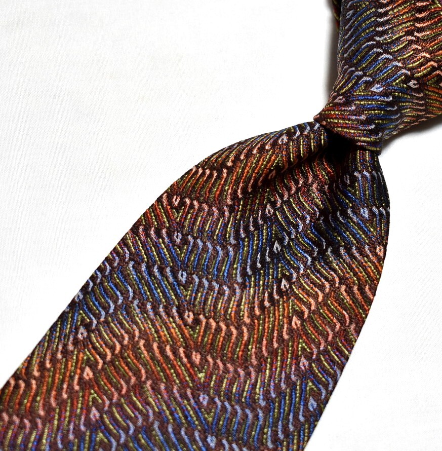 A072☆MISSONI ネクタイ パターン柄☆3本以上送料無料☆拍卖
