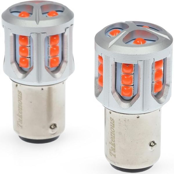 Takenous トラック野郎御用達 竹村商会 S25 LED ダブル クルクルテール レッド 12v 24v 180度段違いピン拍卖