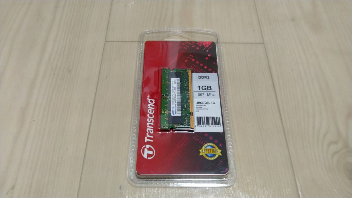 【ジャンク】DDR2 1GB JM667 Trancend 【ノート用メモリ】拍卖