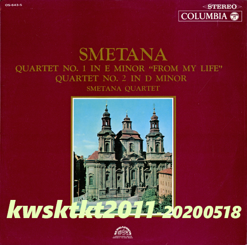 OS-643-S★スメタナ四重奏団 スメタナ:弦楽四重奏曲第1番 ホ短調/弦楽四重奏曲第2番 ニ短調拍卖