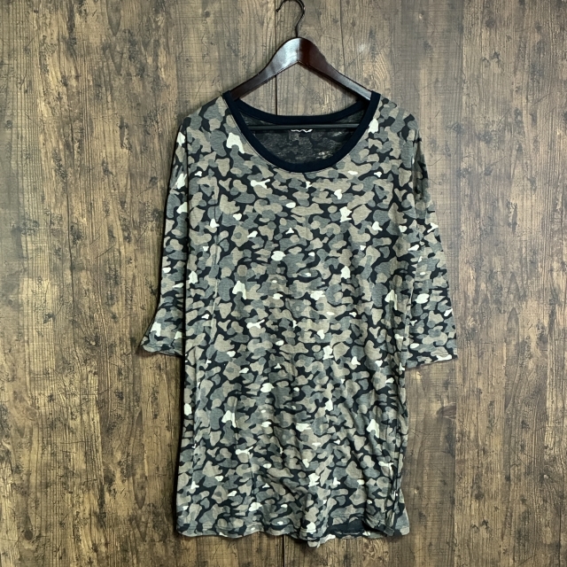 M3◇tumugu: | ツムグ カモフラ柄カットソー ブラウン×ブラック×マルチカラー メンズ サイズ不明 中古品拍卖