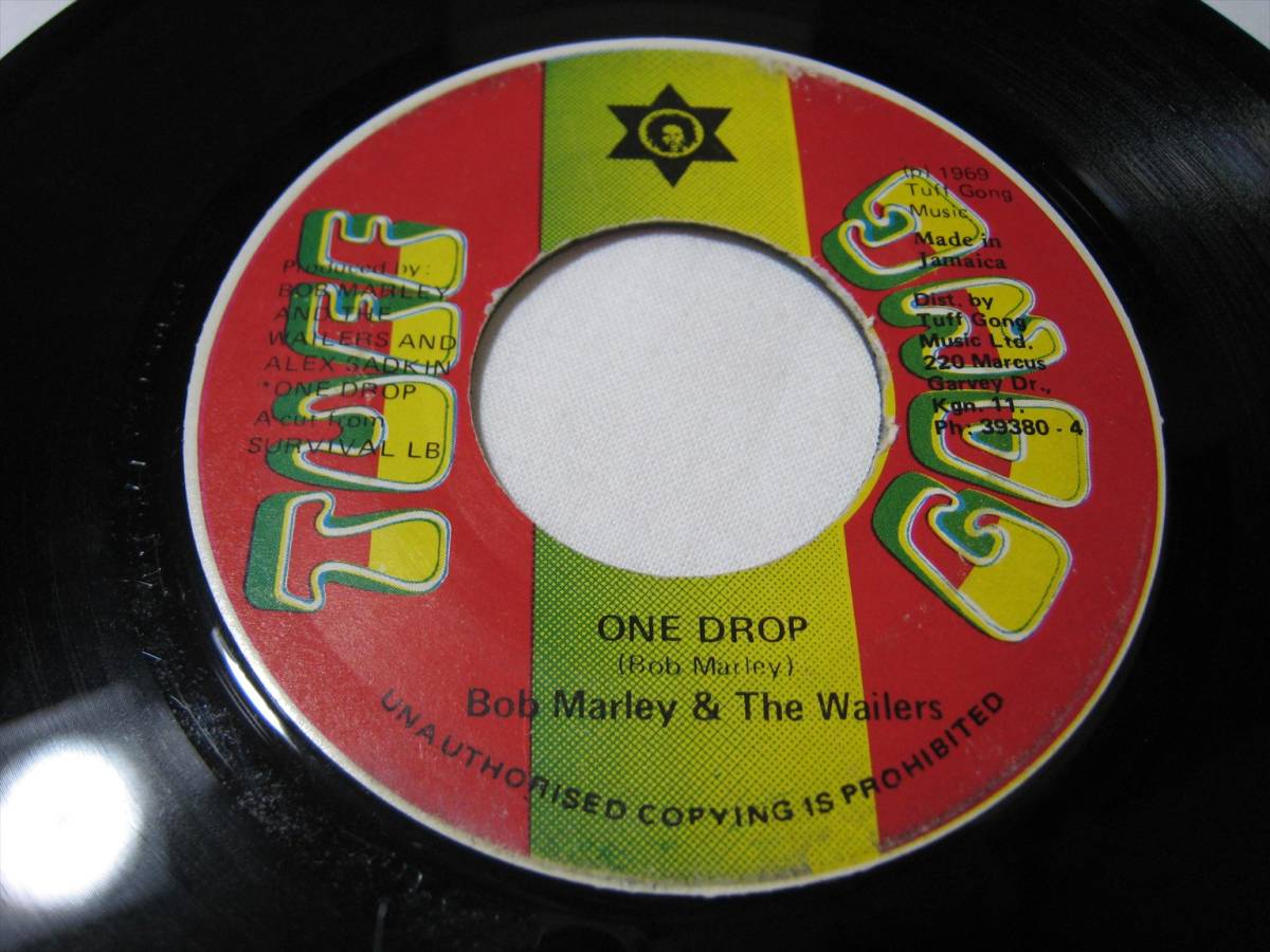 【7”】 BOB MARLEY & THE WAILERS // ONE DROP / ONE DUB ジャマイカ盤 ボブ・マーリィ&ザ・ウェイラーズ ワン・ドロップ 崩壊のとき拍卖