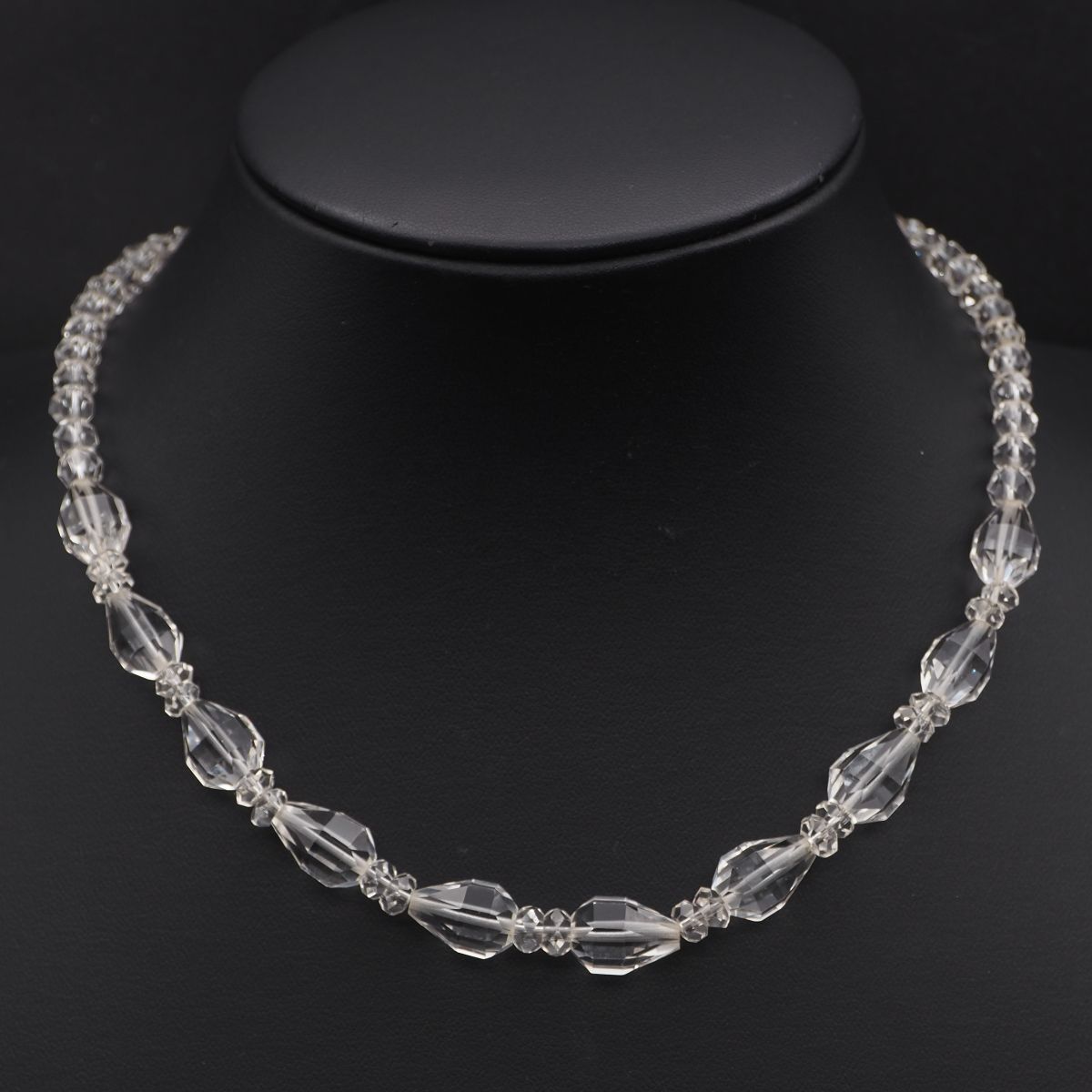 J131 水晶 GSILVER刻印 ネックレス デザインカット シルバー拍卖