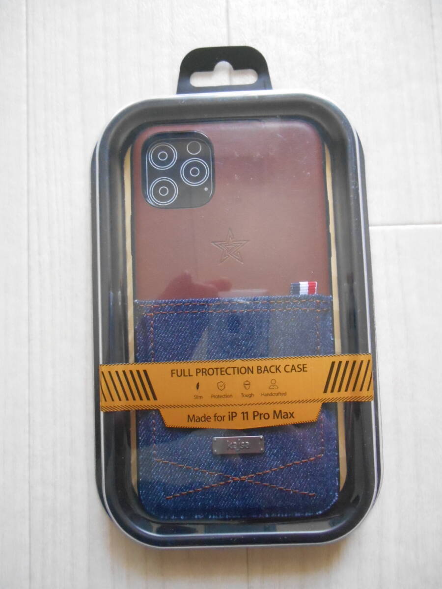 売り切り◇1円~◇送料一律390円◇未使用品◇iPhone11 PROMAX ケース◇Kajsa◇カイサ◇ デニムポケットバックケース◇拍卖