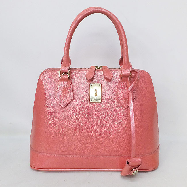 即決 サマンサタバサ ハンドバッグ トートバッグ レディアゼル コーラル ピンク エナメル Samantha Thavasa拍卖