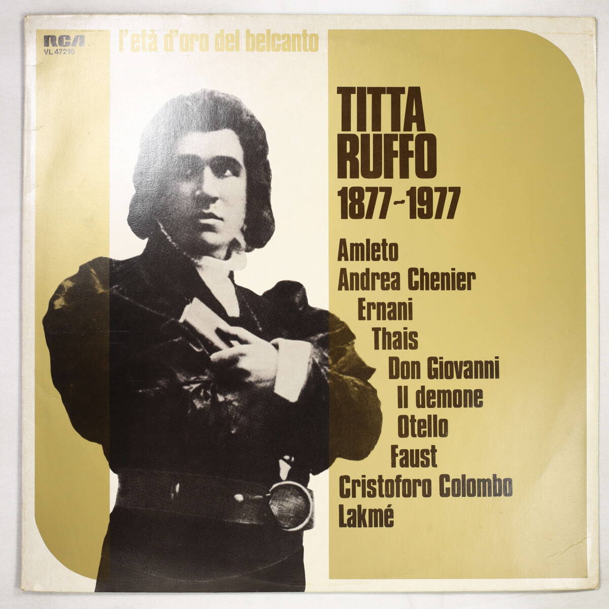 【伊盤LP】ティッタ・ルッフォ/オペラ歌曲集(並良品,1920's,SP復刻,Titta Ruffo)拍卖