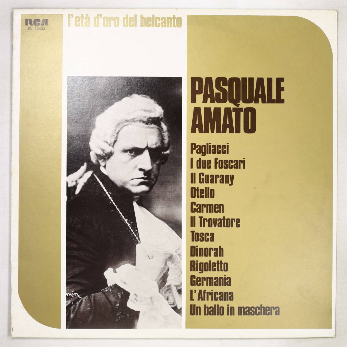 【伊盤LP】パスクアーレ・アマート/ベルカントの黄金時代 1911-1914(並良品,1910's,SP復刻,Pasquale Amato)拍卖