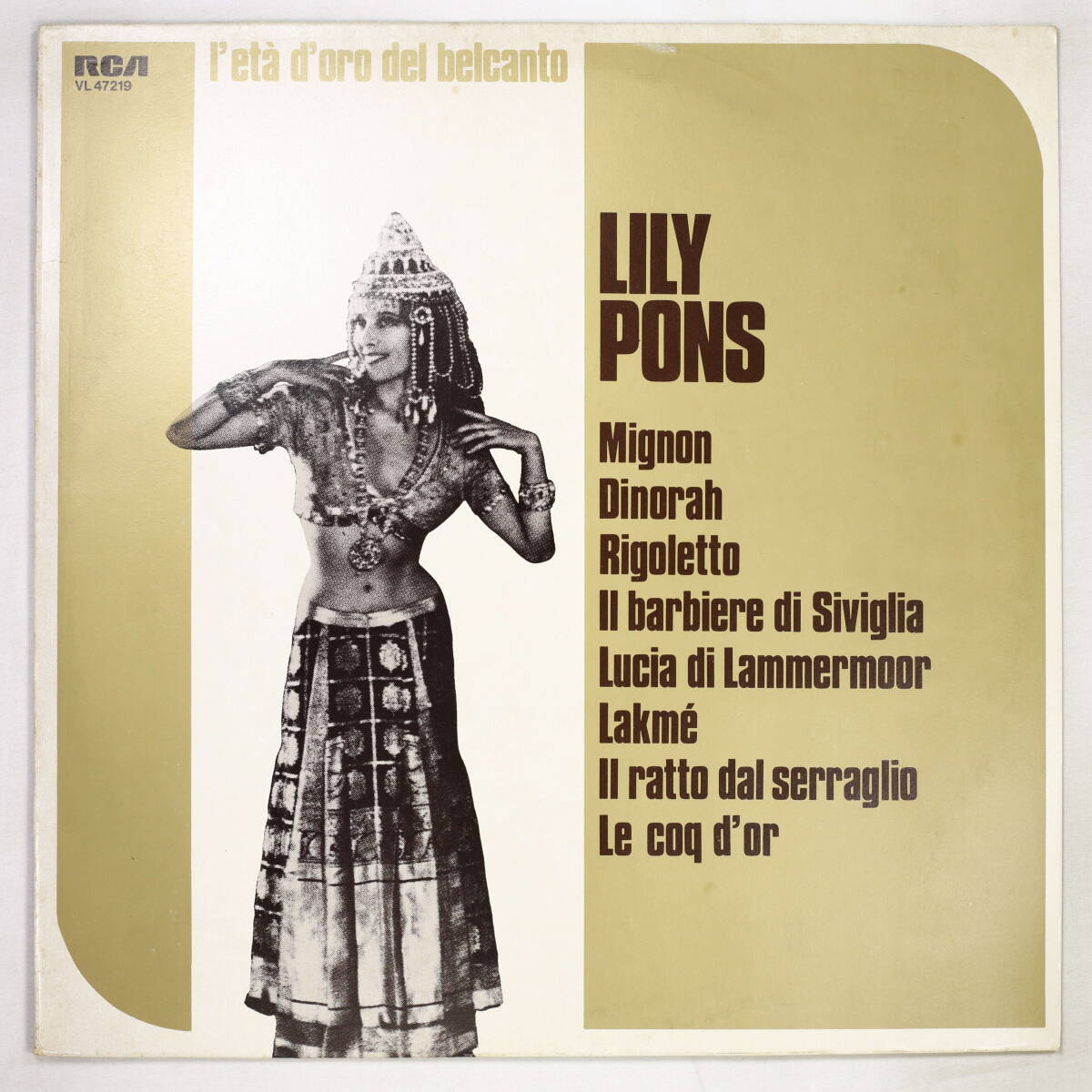 【伊盤LP】リリー・ポンス/ベルカントの黄金時代 (並良品,RCA,SP復刻,Lily Pons)拍卖
