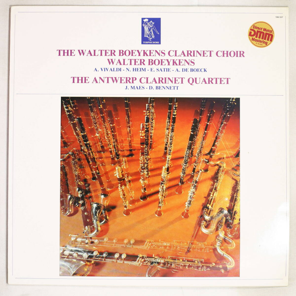 【ベルギー盤LP】ワルター・ブイケンス/クラリネット・アンサンブルの魅力(並良品,TERPSICHORE,1982,DMM,Walter Boeykens)拍卖