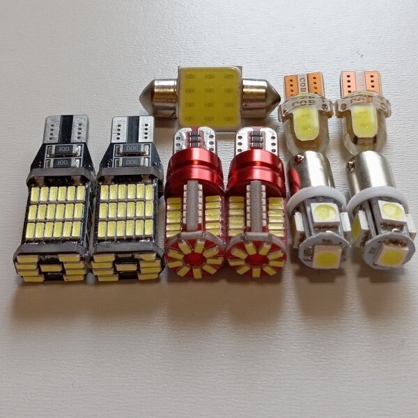 ADバン ADエキスパート 超爆光! T10 LED ルームランプ バックランプ ポジション球 ナンバー灯 9個セット ホワイト 日産 /45/57/b9/c2/t31拍卖