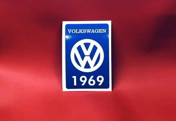Volkswagen 1969 ステッカー ビートル 69 空冷 beetle vw フォルクスワーゲン kombi 空冷式 air cooled 空冷ワーゲン クラシック (VWed05e拍卖