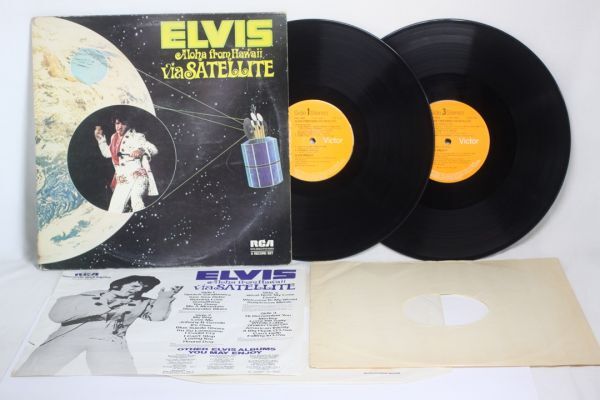英LP Elvis Presley Aloha From Hawaii Via Satellite UK盤 英国盤 Stereo ジャケット状態悪い ステレオ エルヴィス プレスリー拍卖