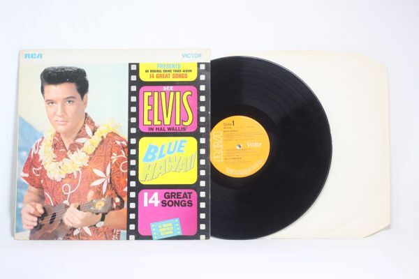 英LP 希少 Elvis Presley Blue Hawaii UK盤 英国盤 Stereo エラーレコード 両面マト1 ブルーハワイ ステレオ エルヴィス プレスリー拍卖