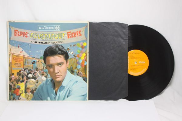 英LP Elvis Presley Roustabout UK盤 英国盤 Mono モノラル 両面マト1 黒無地インナースリーブ エルヴィス プレスリー拍卖
