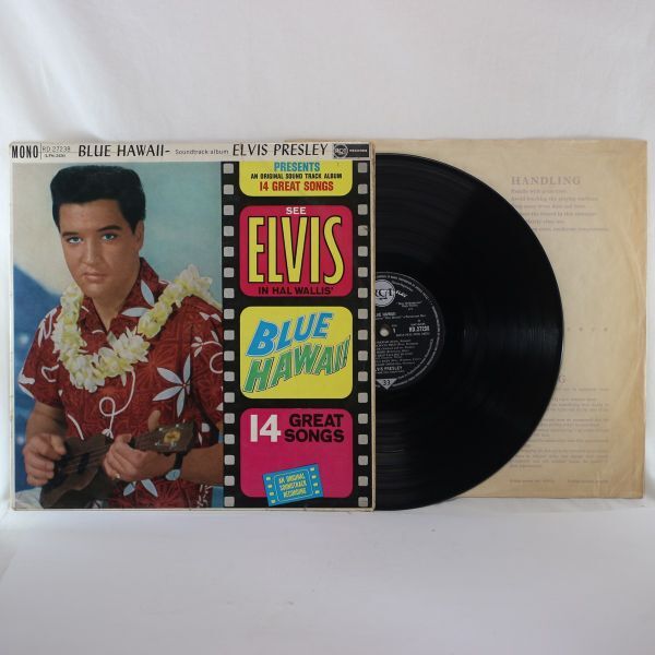 英LP Elvis Presley Blue Hawaii UK盤 英国盤 Mono 両面マト1 深溝 モノラル ブルーハワイ エルヴィス プレスリー拍卖